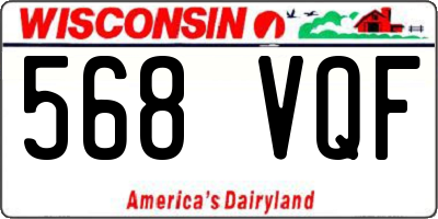 WI license plate 568VQF