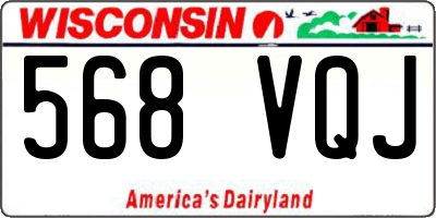 WI license plate 568VQJ