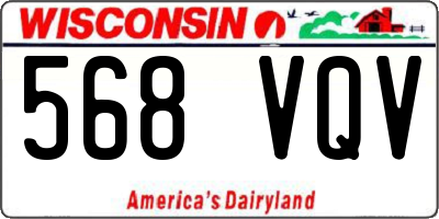 WI license plate 568VQV