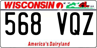 WI license plate 568VQZ
