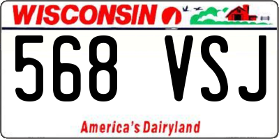 WI license plate 568VSJ