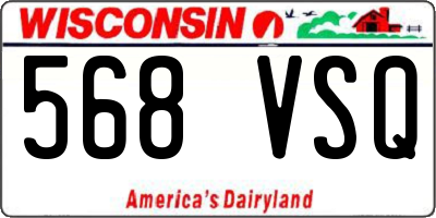WI license plate 568VSQ