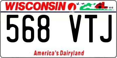 WI license plate 568VTJ
