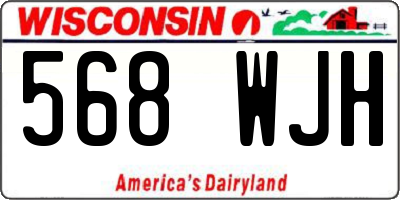 WI license plate 568WJH