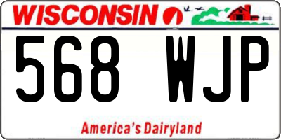 WI license plate 568WJP