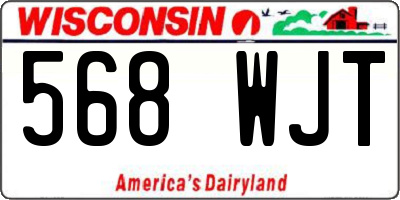 WI license plate 568WJT