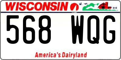 WI license plate 568WQG
