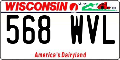 WI license plate 568WVL