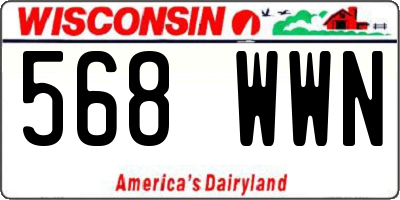 WI license plate 568WWN