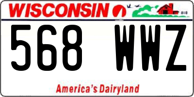WI license plate 568WWZ