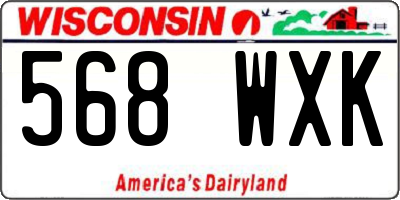 WI license plate 568WXK