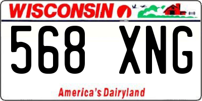 WI license plate 568XNG
