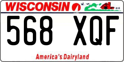 WI license plate 568XQF