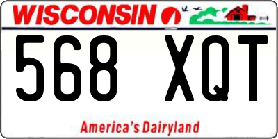 WI license plate 568XQT