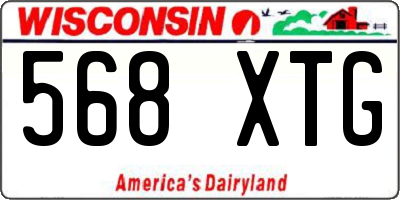 WI license plate 568XTG