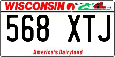 WI license plate 568XTJ