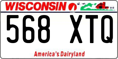 WI license plate 568XTQ