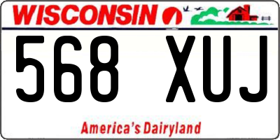 WI license plate 568XUJ