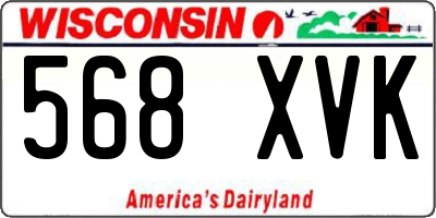 WI license plate 568XVK
