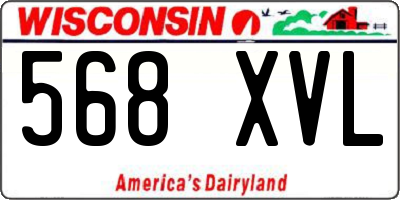 WI license plate 568XVL