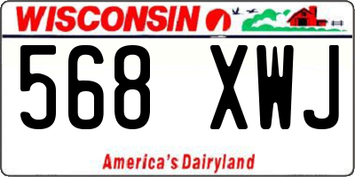 WI license plate 568XWJ