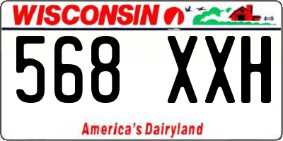 WI license plate 568XXH