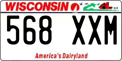 WI license plate 568XXM