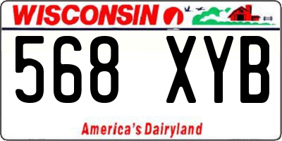 WI license plate 568XYB