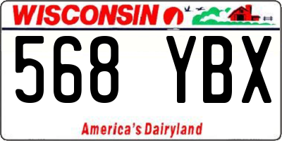 WI license plate 568YBX