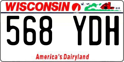 WI license plate 568YDH