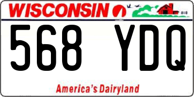 WI license plate 568YDQ