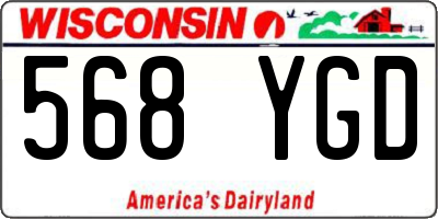 WI license plate 568YGD