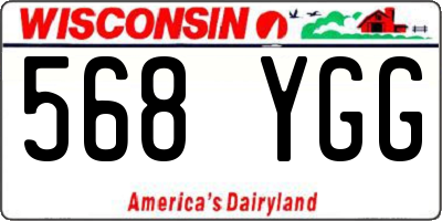 WI license plate 568YGG