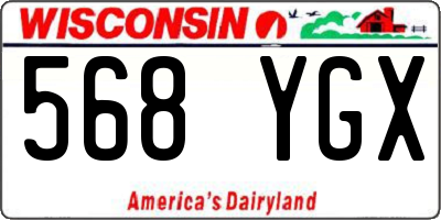 WI license plate 568YGX