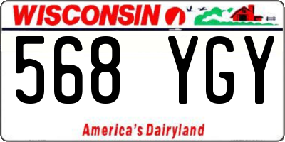 WI license plate 568YGY
