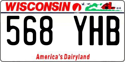 WI license plate 568YHB