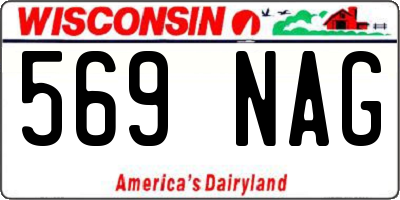 WI license plate 569NAG