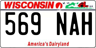 WI license plate 569NAH
