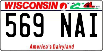 WI license plate 569NAI