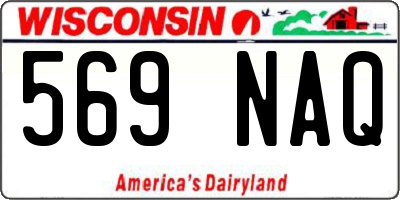 WI license plate 569NAQ