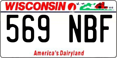 WI license plate 569NBF