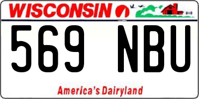 WI license plate 569NBU