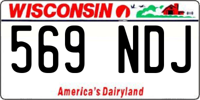 WI license plate 569NDJ