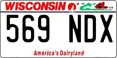 WI license plate 569NDX