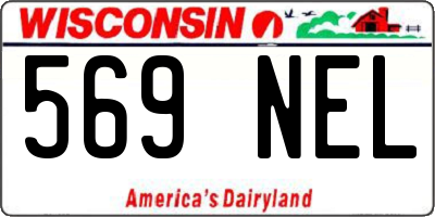 WI license plate 569NEL