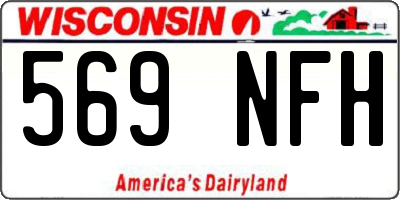 WI license plate 569NFH