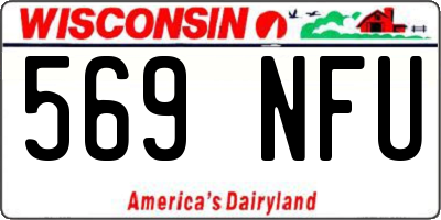 WI license plate 569NFU