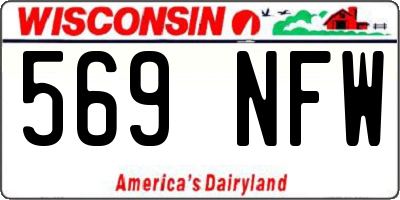 WI license plate 569NFW