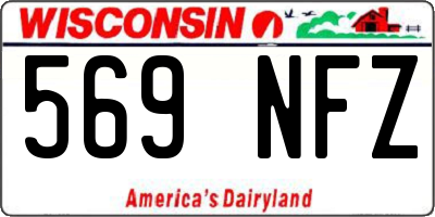 WI license plate 569NFZ