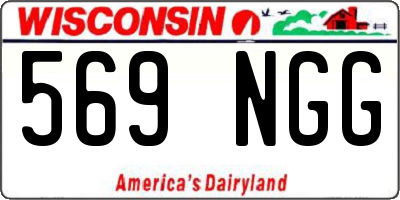 WI license plate 569NGG